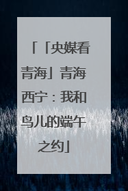 「央媒看青海」青海西宁：我和鸟儿的端午之约