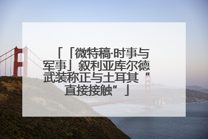 「微特稿·时事与军事」叙利亚库尔德武装称正与土耳其“直接接触”