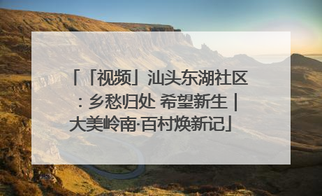 「视频」汕头东湖社区：乡愁归处 希望新生｜大美岭南·百村焕新记