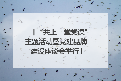 “共上一堂党课”主题活动暨党建品牌建设座谈会举行
