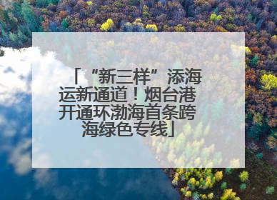 “新三样”添海运新通道！烟台港开通环渤海首条跨海绿色专线
