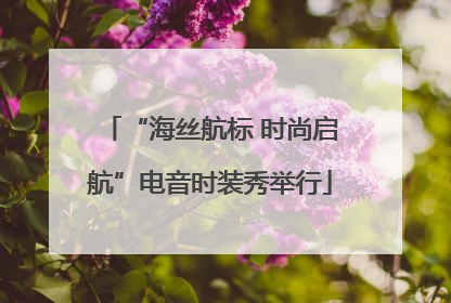 “海丝航标 时尚启航”电音时装秀举行