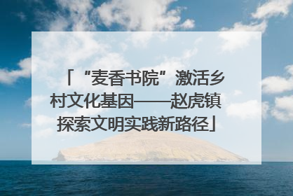 “麦香书院”激活乡村文化基因——赵虎镇探索文明实践新路径