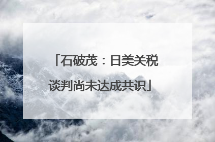 石破茂：日美关税谈判尚未达成共识