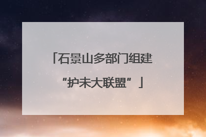 石景山多部门组建“护未大联盟”