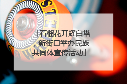 石榴花开耀白塔，新街口举办民族共同体宣传活动