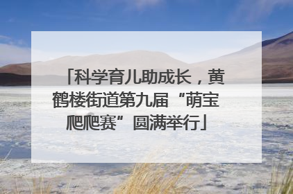 科学育儿助成长，黄鹤楼街道第九届“萌宝爬爬赛”圆满举行