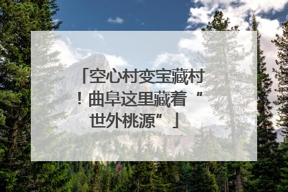 空心村变宝藏村！曲阜这里藏着“世外桃源”