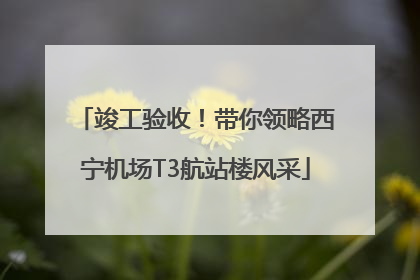 竣工验收！带你领略西宁机场T3航站楼风采