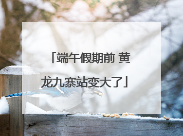 端午假期前 黄龙九寨站变大了