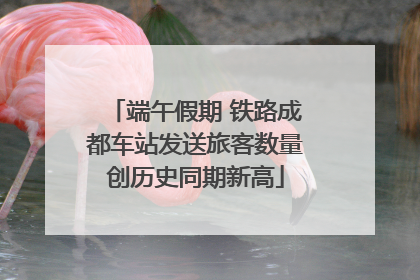 端午假期 铁路成都车站发送旅客数量创历史同期新高
