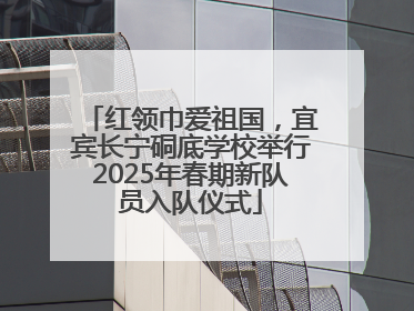 红领巾爱祖国，宜宾长宁硐底学校举行2025年春期新队员入队仪式