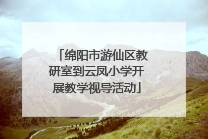 绵阳市游仙区教研室到云凤小学开展教学视导活动