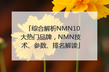 综合解析NMN10大热门品牌，NMN技术、参数、排名解读