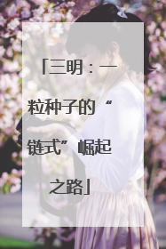 三明：一粒种子的“链式”崛起之路