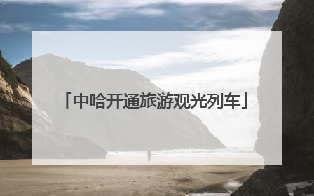 中哈开通旅游观光列车