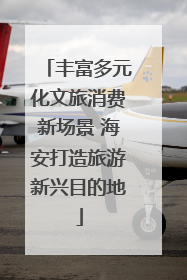 丰富多元化文旅消费新场景 海安打造旅游新兴目的地