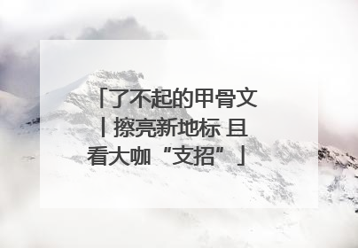 了不起的甲骨文丨擦亮新地标 且看大咖“支招”