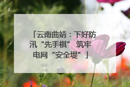 云南曲靖：下好防汛“先手棋” 筑牢电网“安全堤”