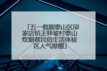 五一假期泰山区邱家店镇王林坡村泰山炊烟巷民俗生活体验区人气爆棚