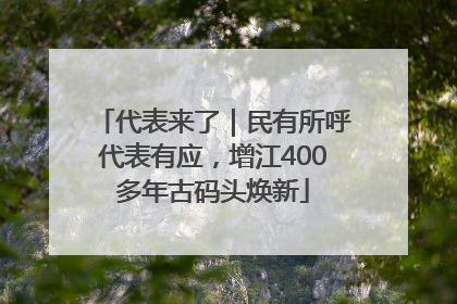 代表来了｜民有所呼代表有应，增江400多年古码头焕新
