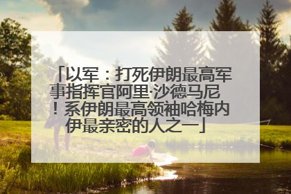 以军：打死伊朗最高军事指挥官阿里·沙德马尼！系伊朗最高领袖哈梅内伊最亲密的人之一