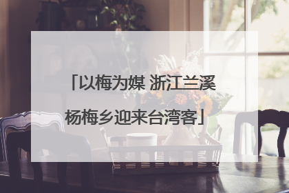 以梅为媒 浙江兰溪杨梅乡迎来台湾客