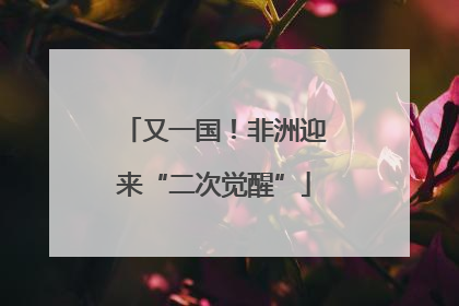 又一国！非洲迎来“二次觉醒”