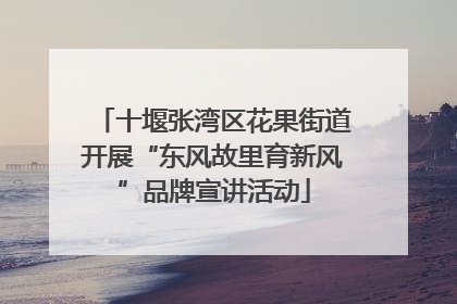 十堰张湾区花果街道开展“东风故里育新风”品牌宣讲活动