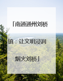 南通通州刘桥镇：让文明浸润烟火刘桥