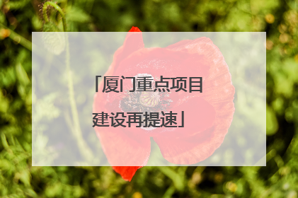 厦门重点项目建设再提速