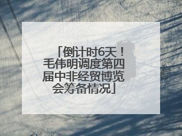 倒计时6天！毛伟明调度第四届中非经贸博览会筹备情况
