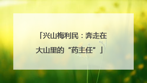 兴山梅利民：奔走在大山里的“药主任”