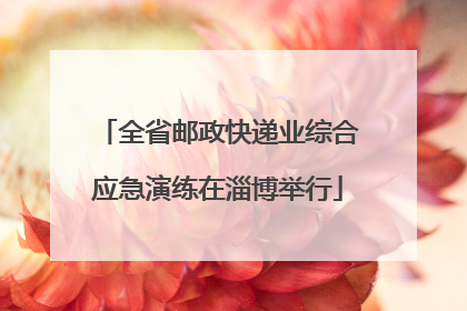 全省邮政快递业综合应急演练在淄博举行