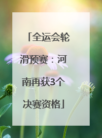 全运会轮滑预赛：河南再获3个决赛资格