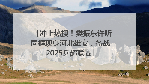 冲上热搜！樊振东许昕同框现身河北雄安，备战2025乒超联赛