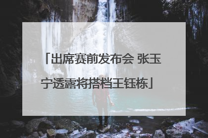 出席赛前发布会 张玉宁透露将搭档王钰栋
