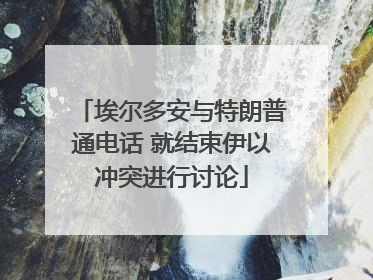 埃尔多安与特朗普通电话 就结束伊以冲突进行讨论