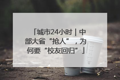 城市24小时｜中部大省“抢人”，为何要“校友回归”