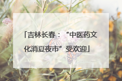 吉林长春：“中医药文化消夏夜市”受欢迎