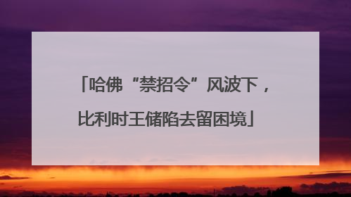 哈佛“禁招令”风波下，比利时王储陷去留困境
