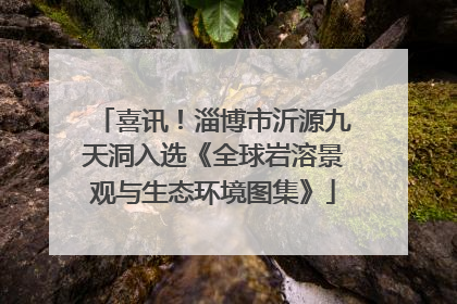 喜讯！淄博市沂源九天洞入选《全球岩溶景观与生态环境图集》