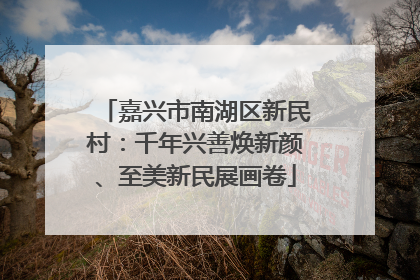 嘉兴市南湖区新民村：千年兴善焕新颜、至美新民展画卷