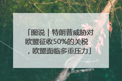 图说｜特朗普威胁对欧盟征收50%的关税，欧盟面临多重压力