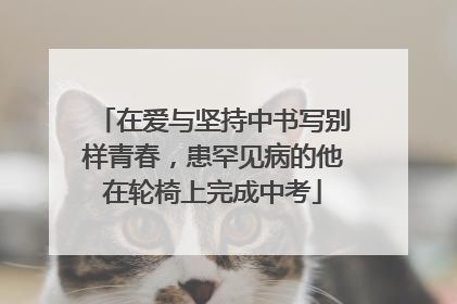 在爱与坚持中书写别样青春，患罕见病的他在轮椅上完成中考