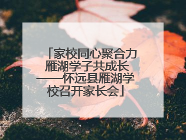 家校同心聚合力 雁湖学子共成长——怀远县雁湖学校召开家长会