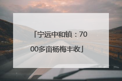 宁远中和镇：7000多亩杨梅丰收