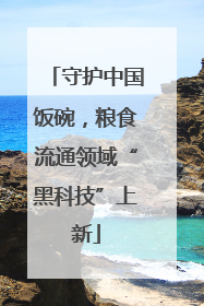 守护中国饭碗，粮食流通领域“黑科技”上新