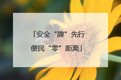 安全“牌”先行 便民“零”距离