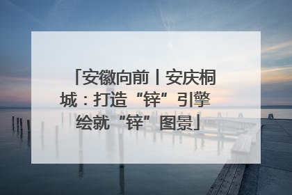 安徽向前丨安庆桐城：打造“锌”引擎 绘就“锌”图景